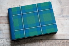 Personalised tartan wedding album