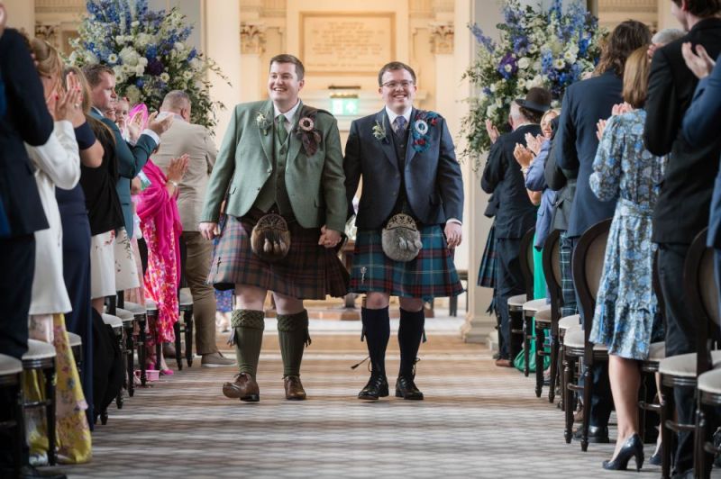 Signet Library, gay wedding, Edinburgh First Light Photography