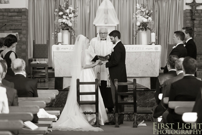 wedding photography at St peters catholic church