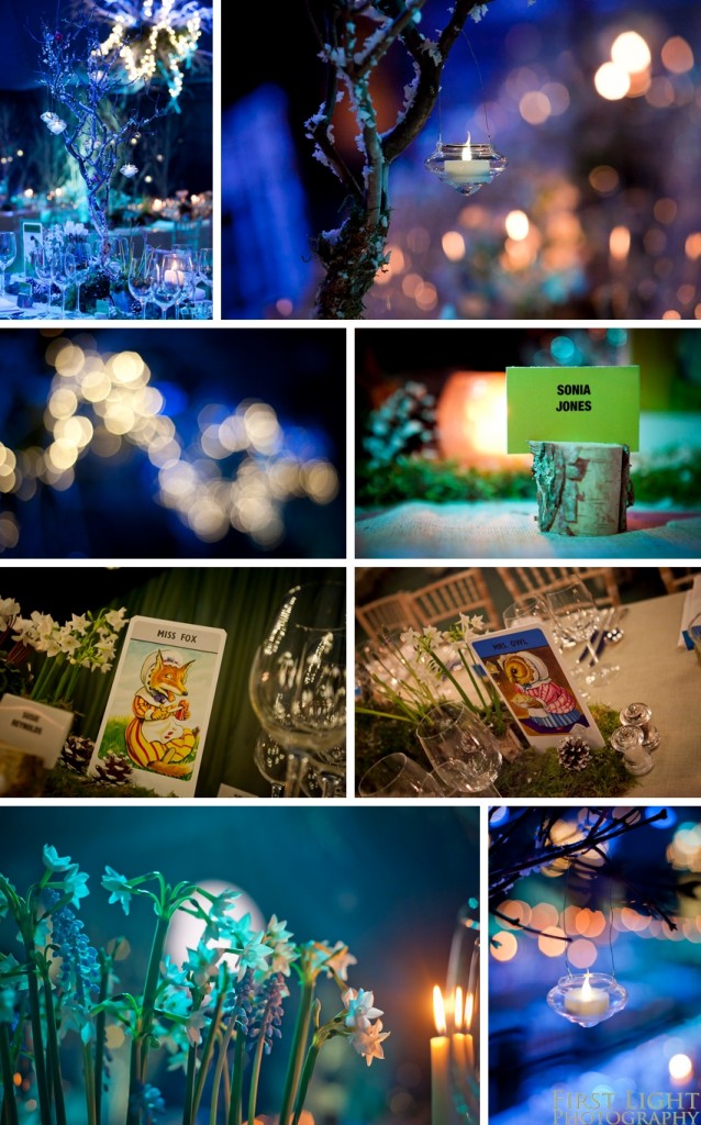 Winter wonderland wedding with Enchanted Forest theme