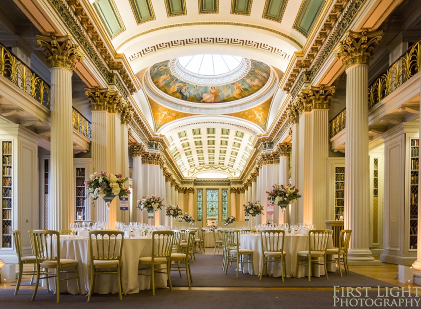 Wedding photography at Signet Library , Edinburgh by First Light photography, Scotland