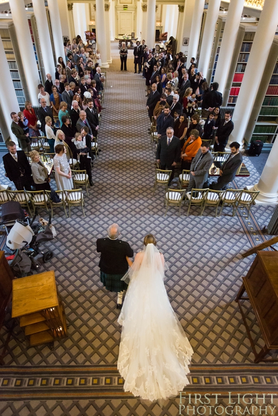 Wedding photography at Signet Library , Edinburgh by First Light photography, Scotland