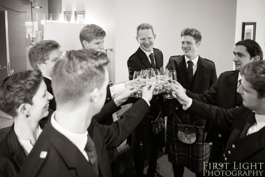 Ushers, Groomsmen, best man, wedding, Dundas Castle wedding photography. Edinburgh wedding photography by First Light Photography