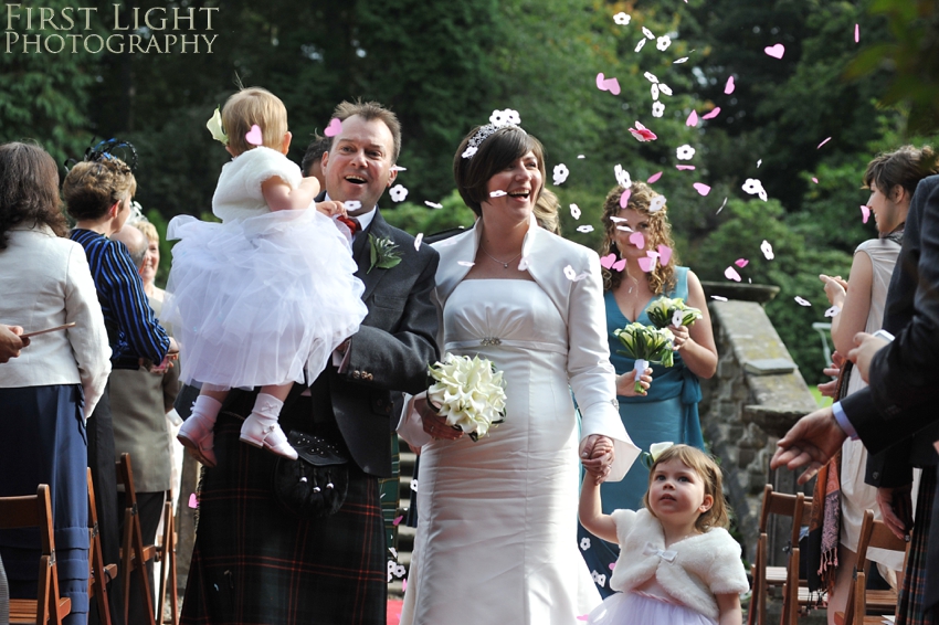 Humanist wedding, Solsgirth House. Photographed by First Light Photography