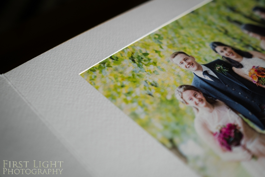Mounted Wedding Album - Matted overlay album by First Light Photography © Photographed by Ditte Solgaard Dunn, First Light Photography
