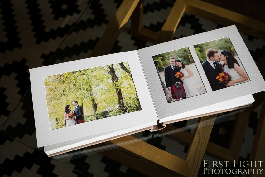 Mounted Wedding Album - Matted overlay album by First Light Photography © Photographed by Ditte Solgaard Dunn, First Light Photography