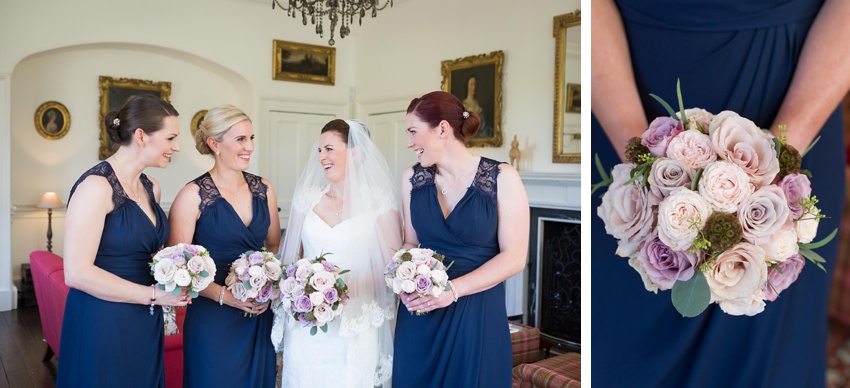 Wedding flowers, bridesmaids, wedding dress, Gilmerton House, Wedding Photographer, Edinburgh Wedding Photographer, Edinburgh, Scotland, Copyright: First Light Photography