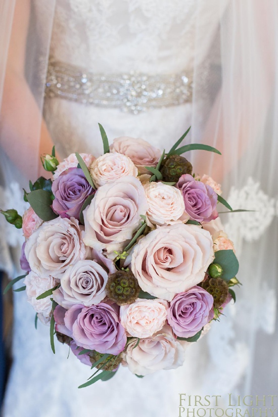 Wedding details, wedding flowers, wedding roses, Gilmerton House, Wedding Photographer, Edinburgh Wedding Photographer, Edinburgh, Scotland, Copyright: First Light Photography