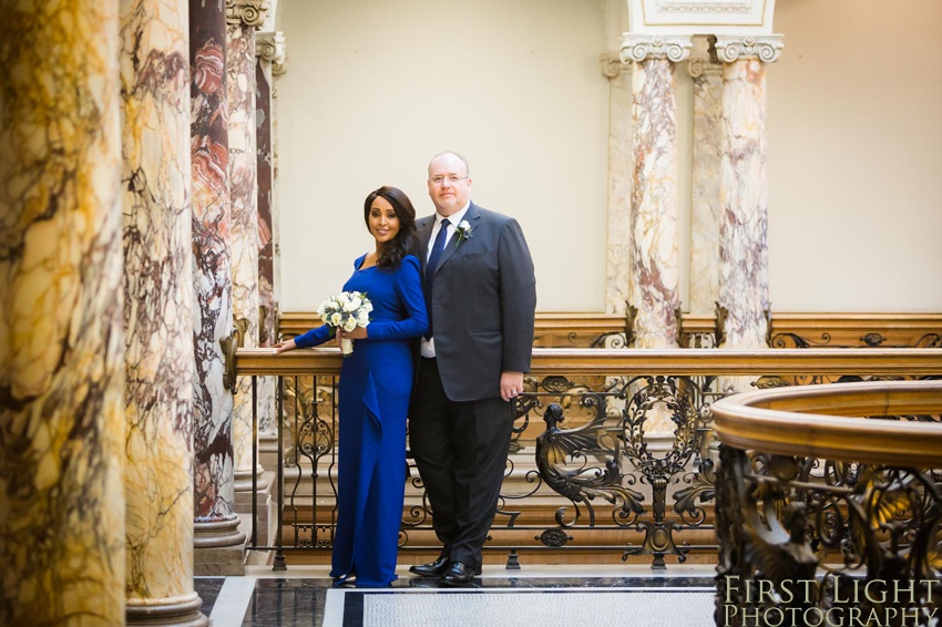 Wedding Elopement, Prestonfield House, Blue Wedding Dress, Edinburgh Wedding Photographer, Copyright:First Light Photography, Scotland