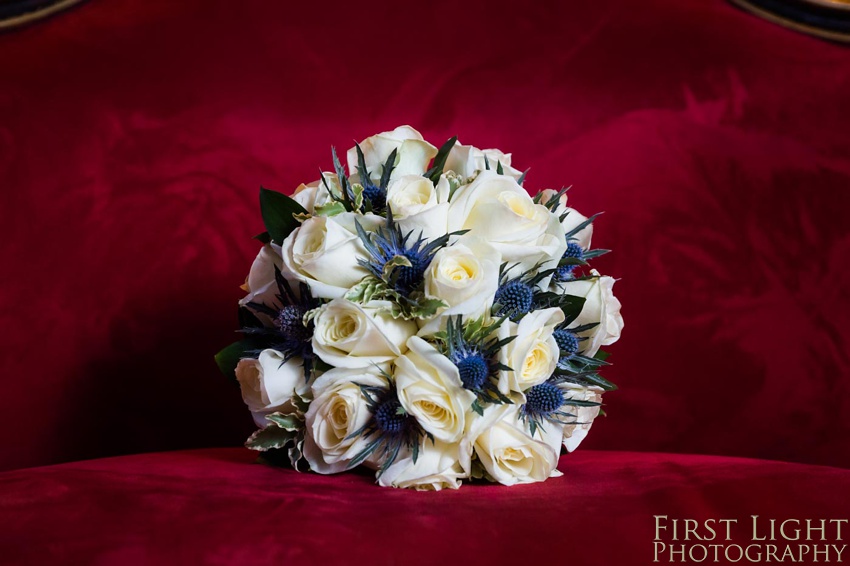 Wedding Elopement, Prestonfield House, Blue Wedding Dress, Edinburgh Wedding Photographer, Copyright:First Light Photography, Scotland