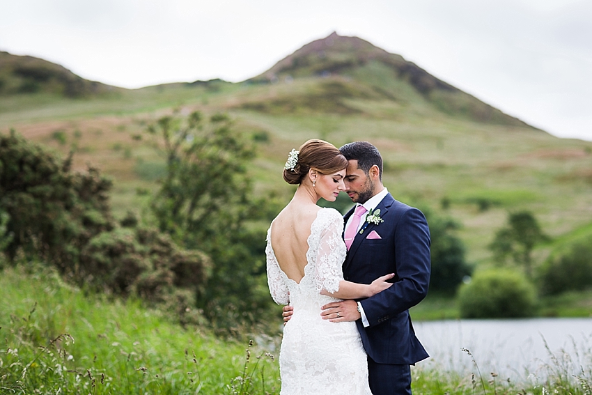 Arthurs Seat wedding photography Signet Library Wedding, Edinburgh, Edinburgh Wedding Photographer, Scotland. Copyright: First Light Photography