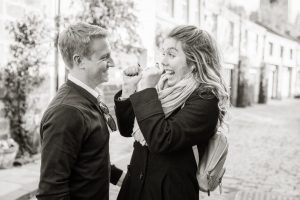Wedding Proposal photography in Circus Lane, Edinburgh