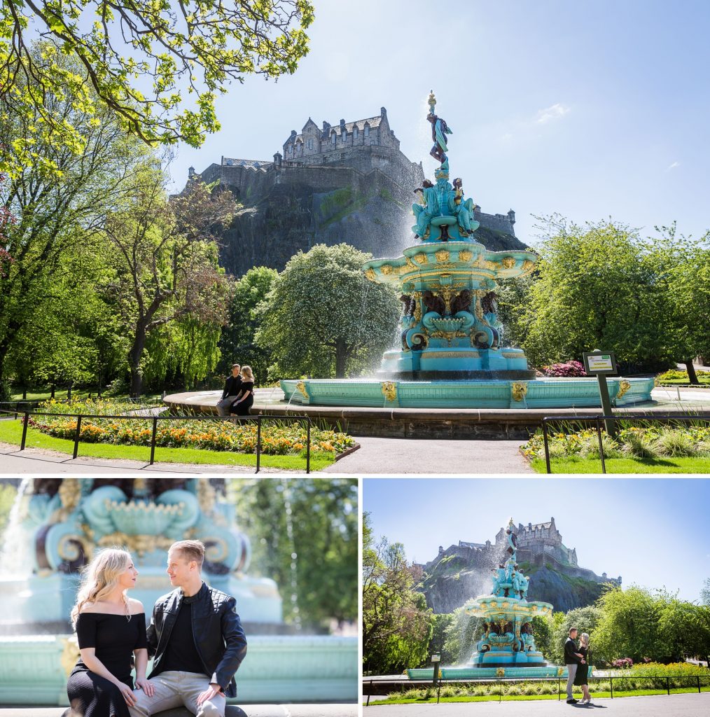 Ross Fountain wedding proposal, Edinburgh