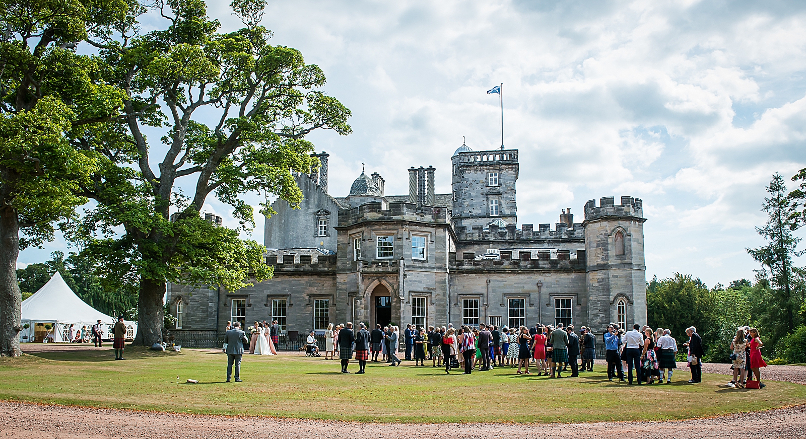 Winton Castle Wedding Katie and Chris First Light Photography