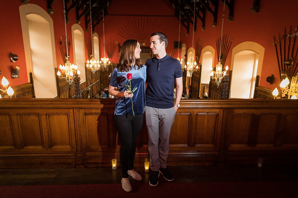 Edinburgh Castle Surprise Proposal Carly And Ian First Light Photography