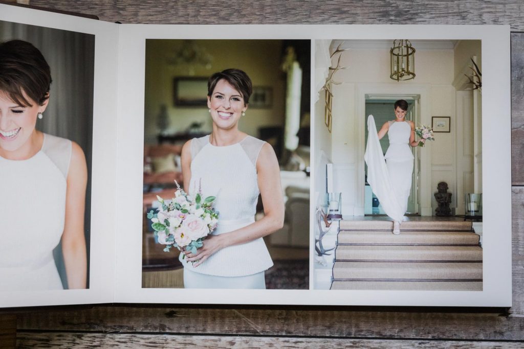 luxury wedding album, storybook