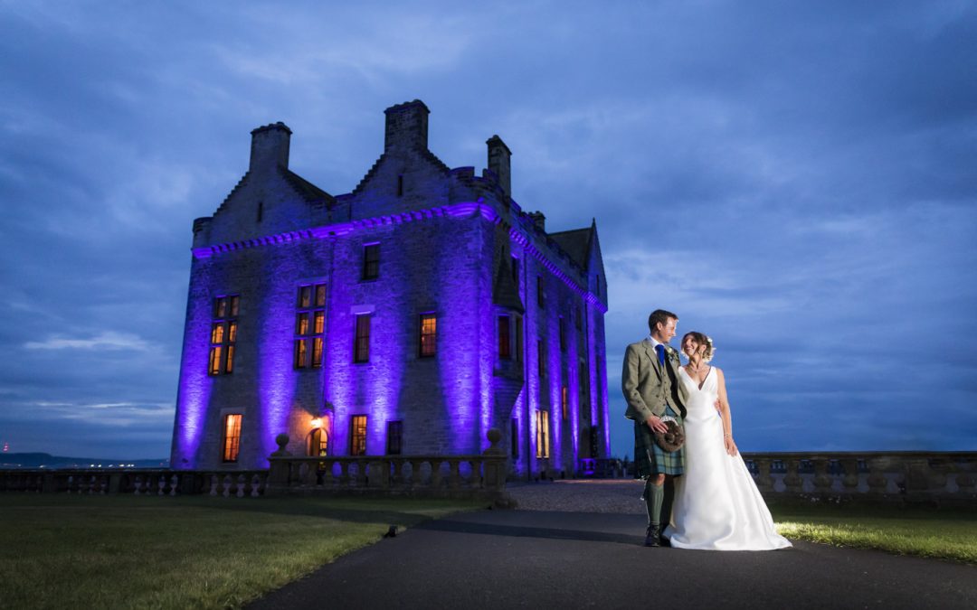 Scottish Castle wedding  – Stephanie and Hugh at Barnbougle Castle